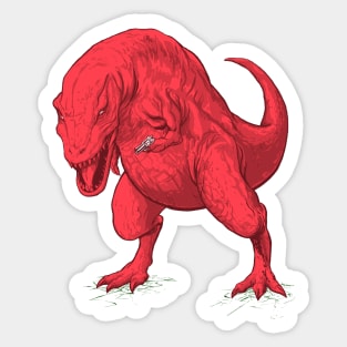 Dino-Gun Melon Sticker